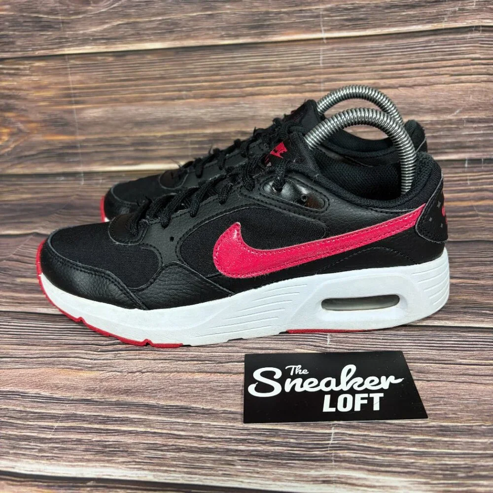Nike Air Max SC SE Black‎ Very Berry Women's Lace Up Athletic Shoes Size 7.5